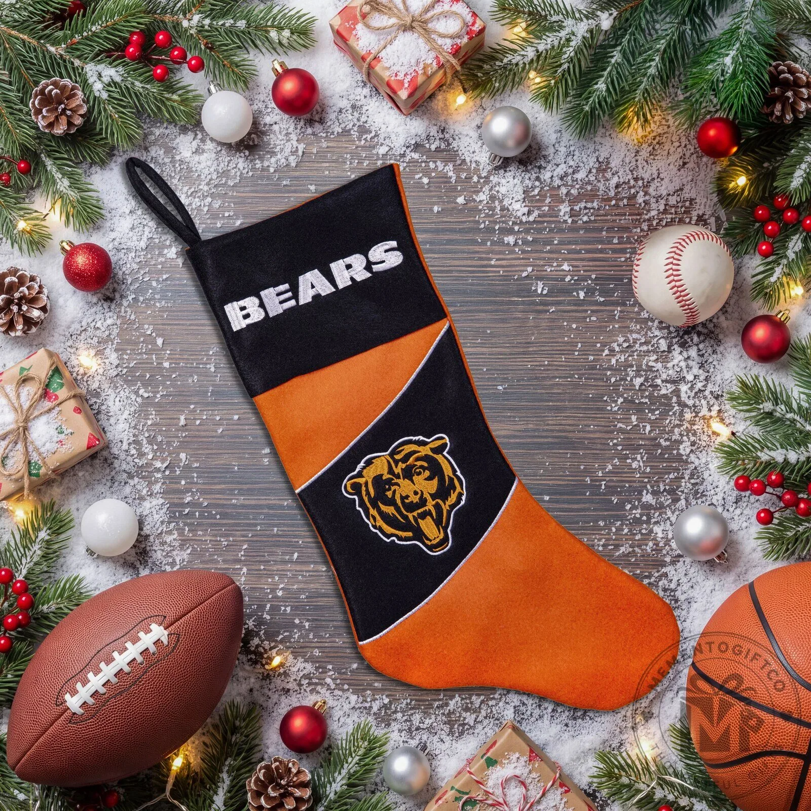 Chicago Bears NFL Football Team Christmas Stocking 8 Chicago Bears NFL Football Team Christmas Stocking