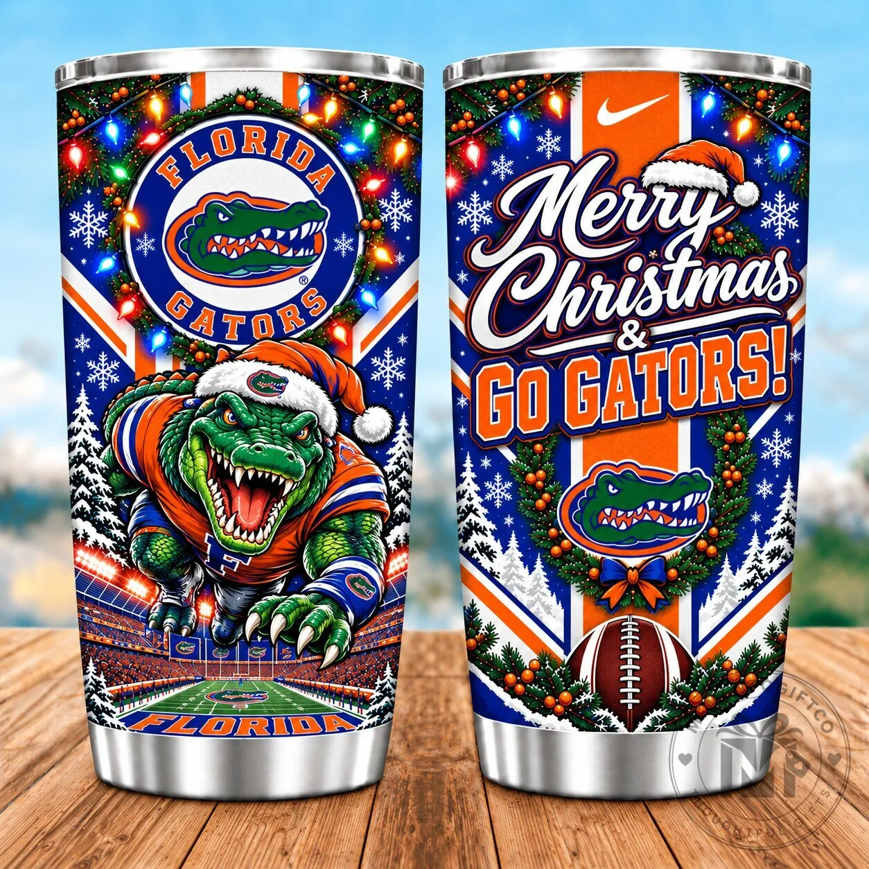 Florida Gators Christmas Spirit Merry Christmas Go Gators 20oz Tumbler