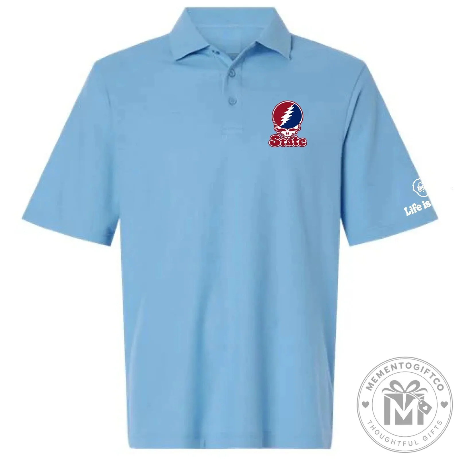 Grateful Dead Steal Your Face South Carolina State University Polo Shirt 2 Grateful Dead Steal Your Face South Carolina State University Polo Shirt