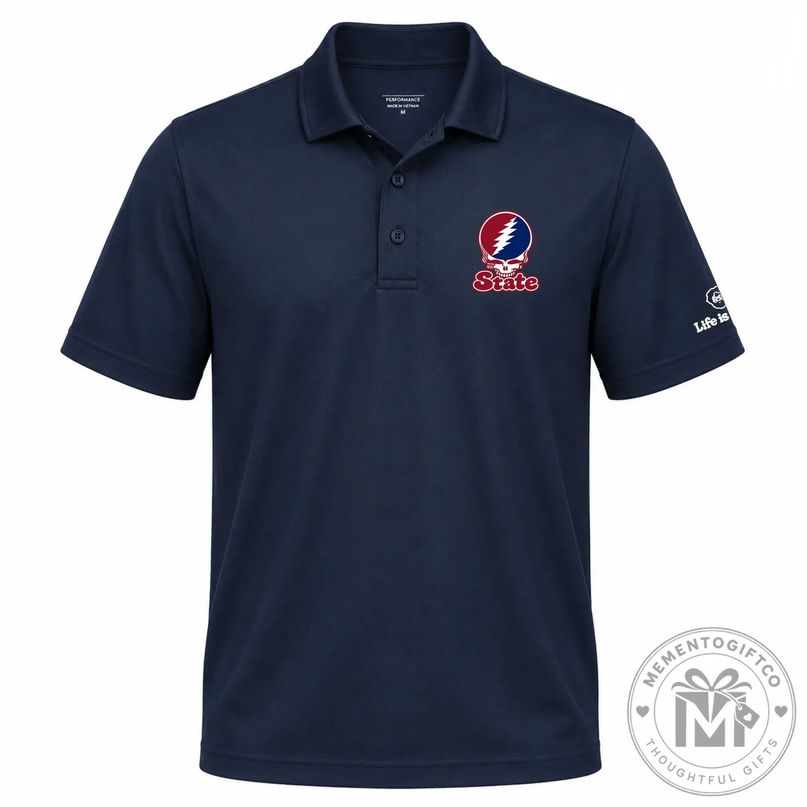 Grateful Dead Steal Your Face South Carolina State University Polo Shirt 9 Grateful Dead Steal Your Face South Carolina State University Polo Shirt