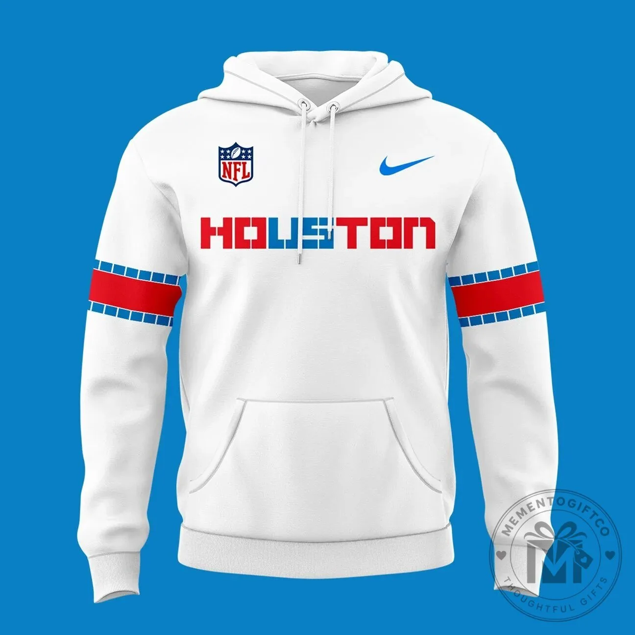 Houston Texans NFL Football Team White Fan Hoodie 12 Houston Texans NFL Football Team White Fan Hoodie