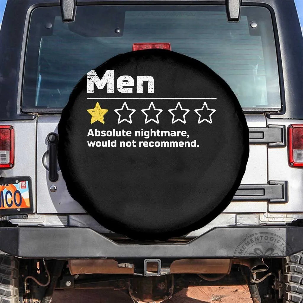 Men One Star Absolute Nightmare Would Not Recommend Funny Spare Tire Cover