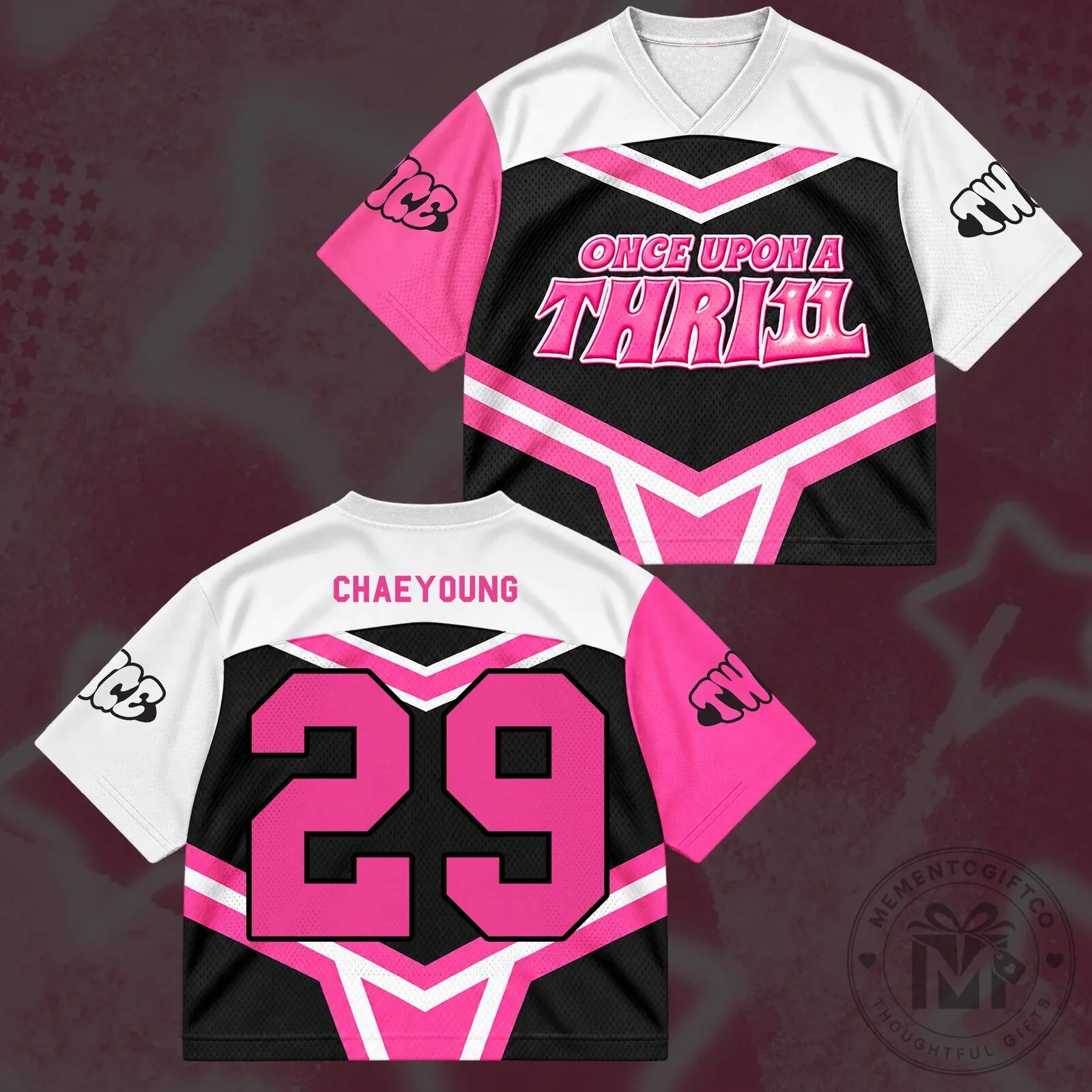 TWICE Once Upon A Thrill 11th Anniversary Cheerleader Jersey 13 TWICE Once Upon A Thrill 11th Anniversary Cheerleader Jersey