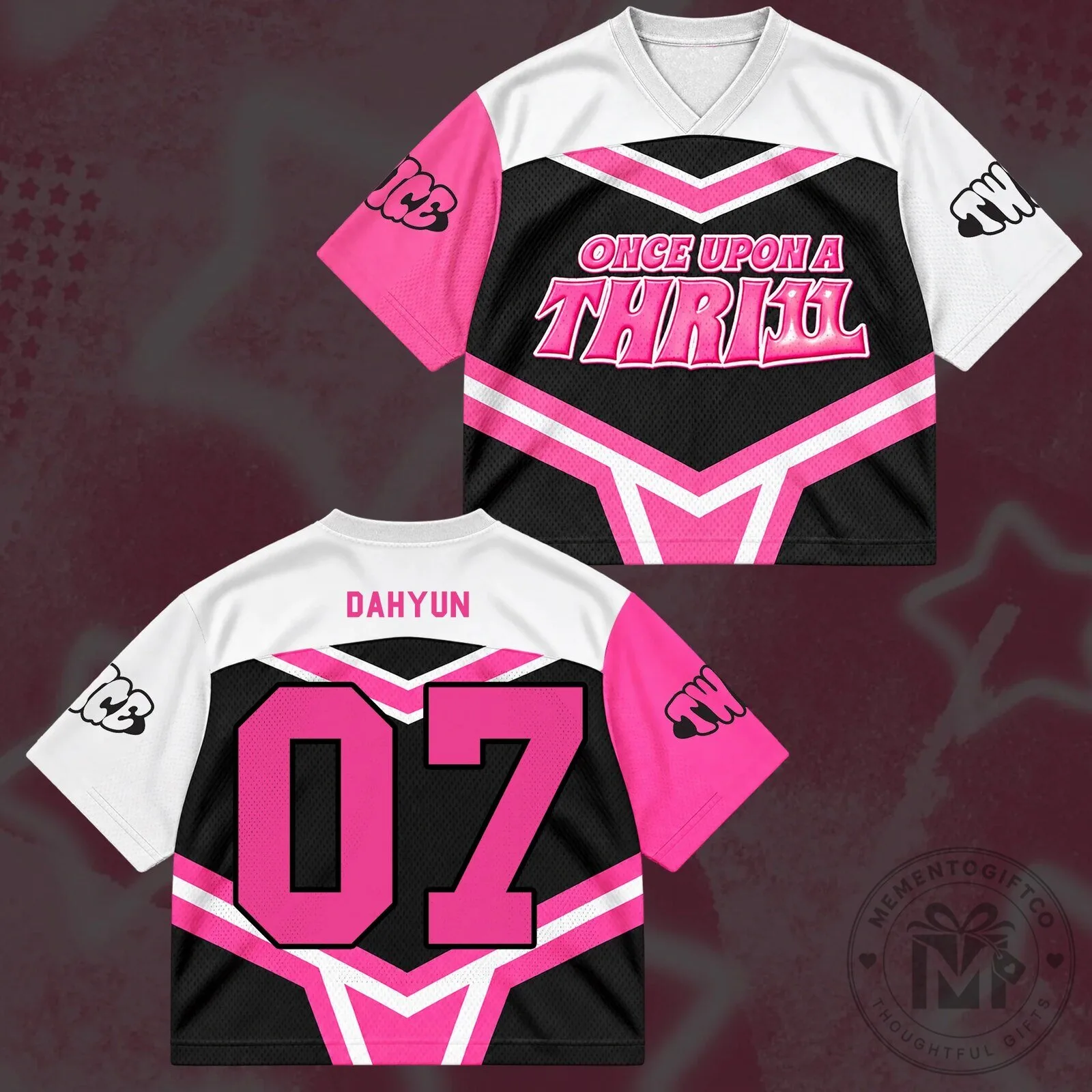 TWICE Once Upon A Thrill 11th Anniversary Cheerleader Jersey 14 TWICE Once Upon A Thrill 11th Anniversary Cheerleader Jersey