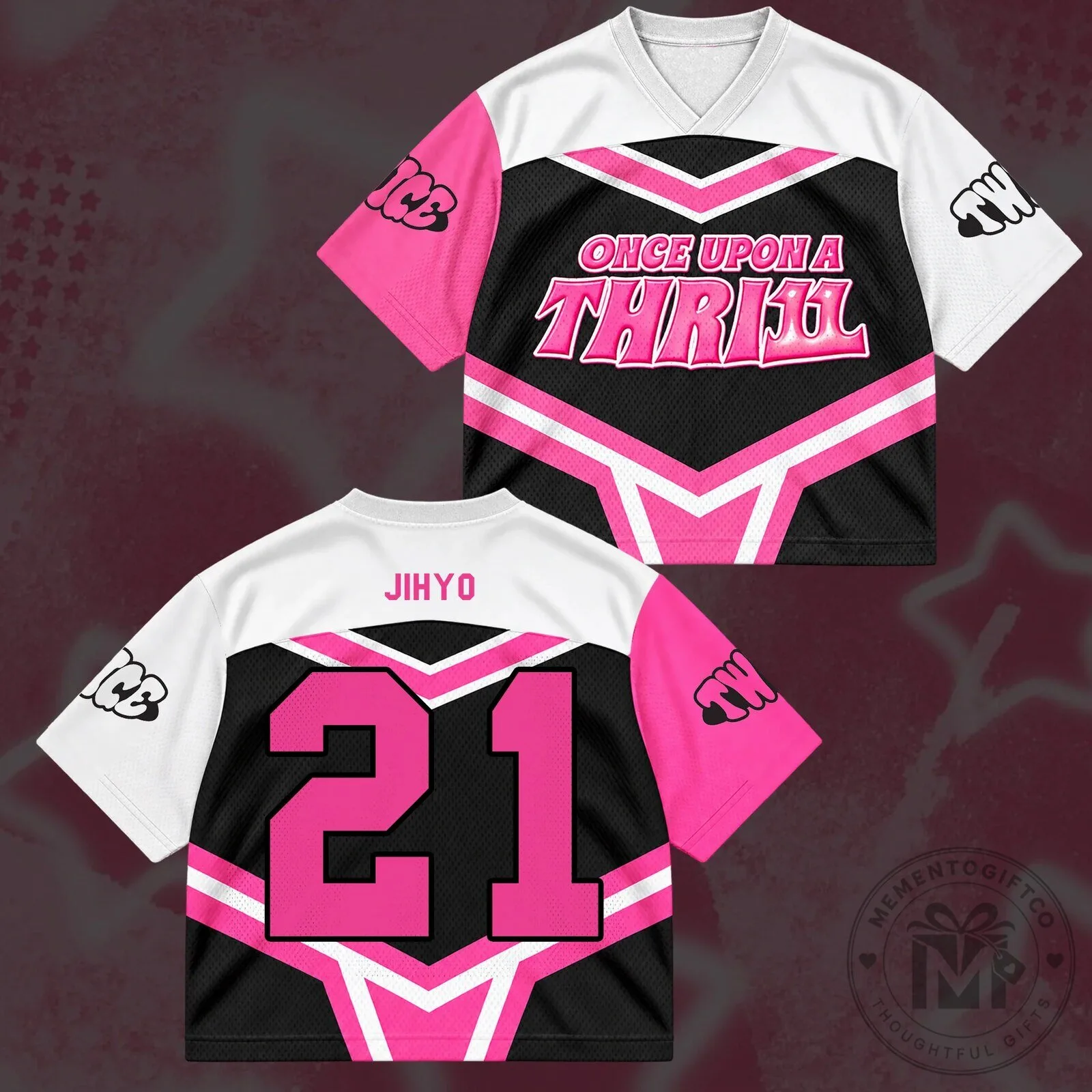 TWICE Once Upon A Thrill 11th Anniversary Cheerleader Jersey 16 TWICE Once Upon A Thrill 11th Anniversary Cheerleader Jersey