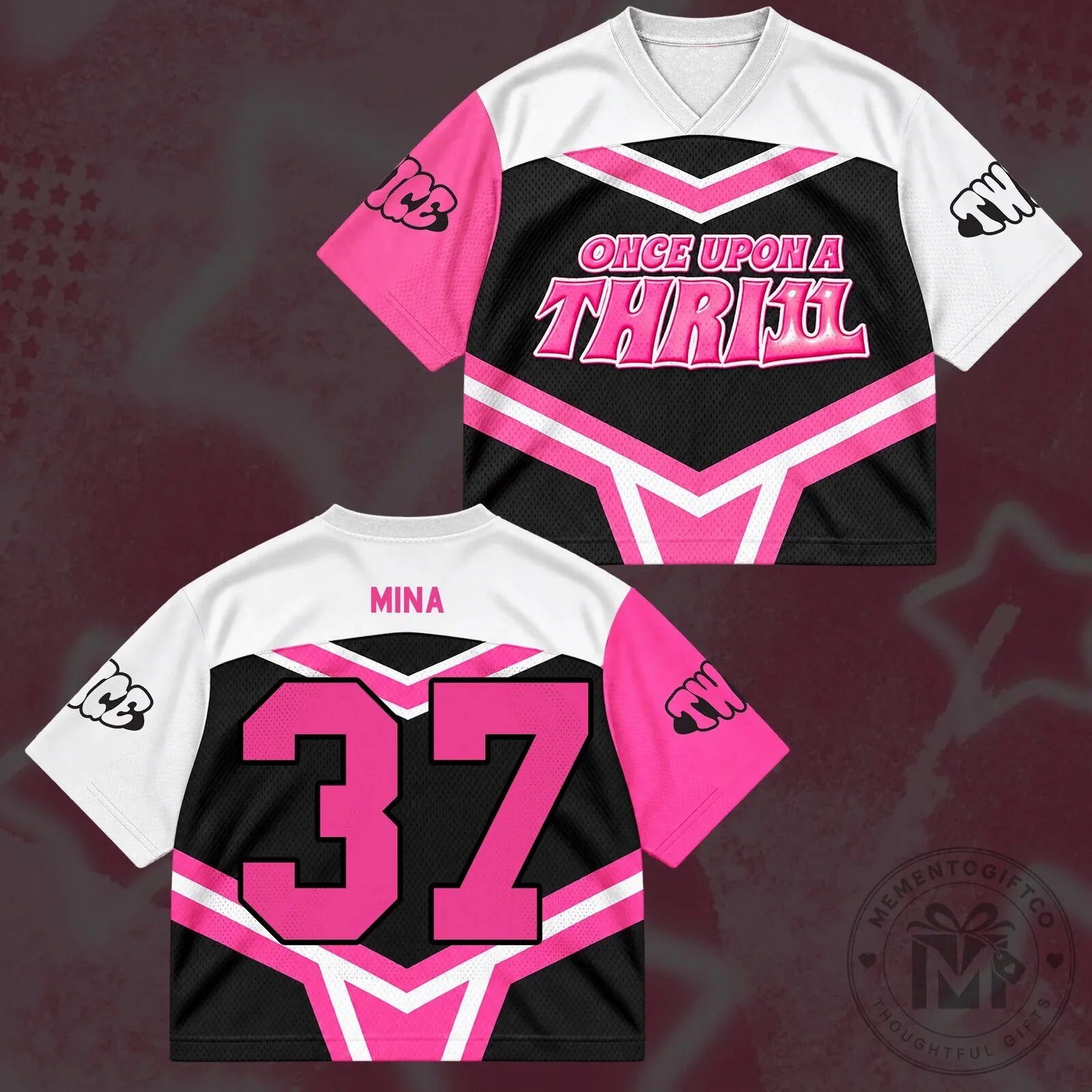 TWICE Once Upon A Thrill 11th Anniversary Cheerleader Jersey 17 TWICE Once Upon A Thrill 11th Anniversary Cheerleader Jersey