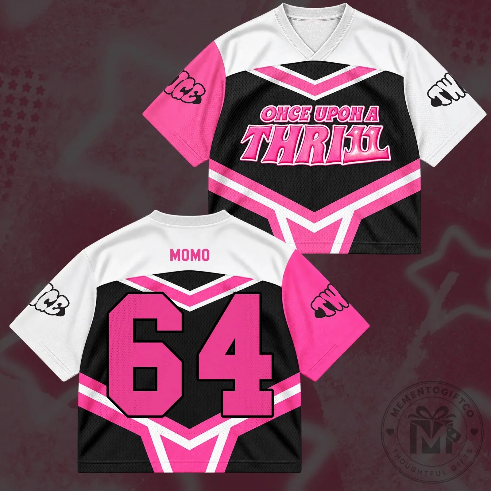 TWICE Once Upon A Thrill 11th Anniversary Cheerleader Jersey 18 TWICE Once Upon A Thrill 11th Anniversary Cheerleader Jersey