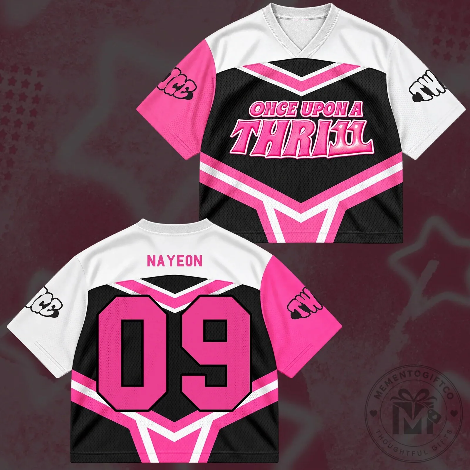 TWICE Once Upon A Thrill 11th Anniversary Cheerleader Jersey 19 TWICE Once Upon A Thrill 11th Anniversary Cheerleader Jersey