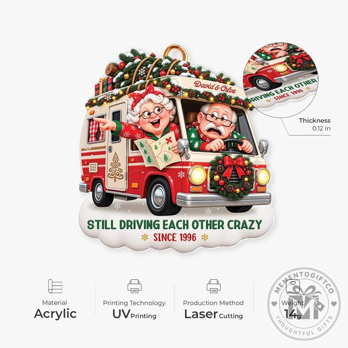 Still Driving Each Other Crazy Personalized Christmas Camper Ornament 12 Still Driving Each Other Crazy Personalized Christmas Camper Ornament