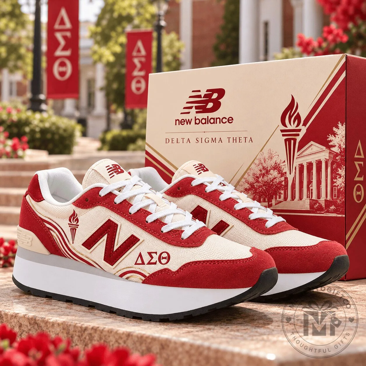 Delta Sigma Theta Sorority New Balance Platform Sneakers