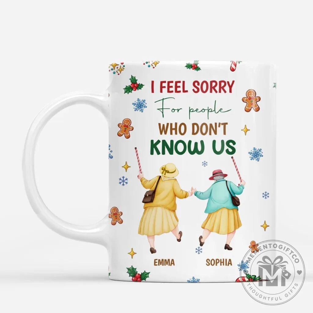Funny Best Friends Christmas Quote Personalized Coffee Mug 7 Funny Best Friends Christmas Quote Personalized Coffee Mug