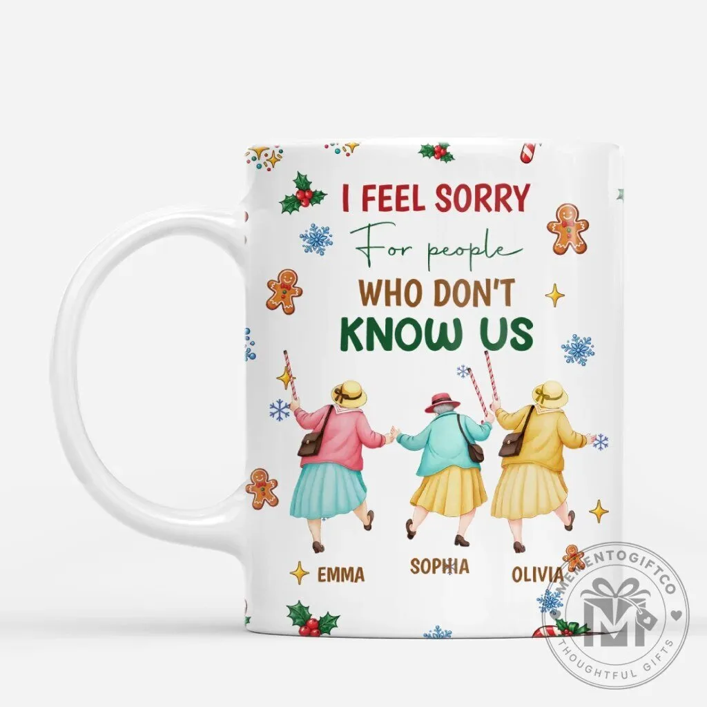 Funny Best Friends Christmas Quote Personalized Coffee Mug 8 Funny Best Friends Christmas Quote Personalized Coffee Mug