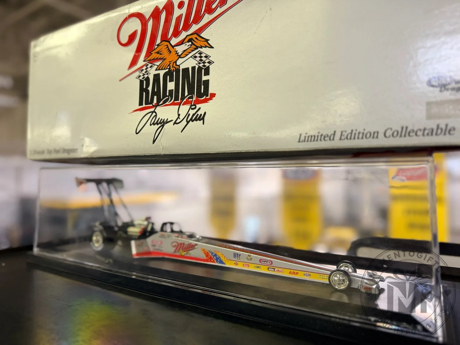 Larry Dixon Miller Racing Splash Silver 1996 Top Fuel Dragster Diecast Model Car