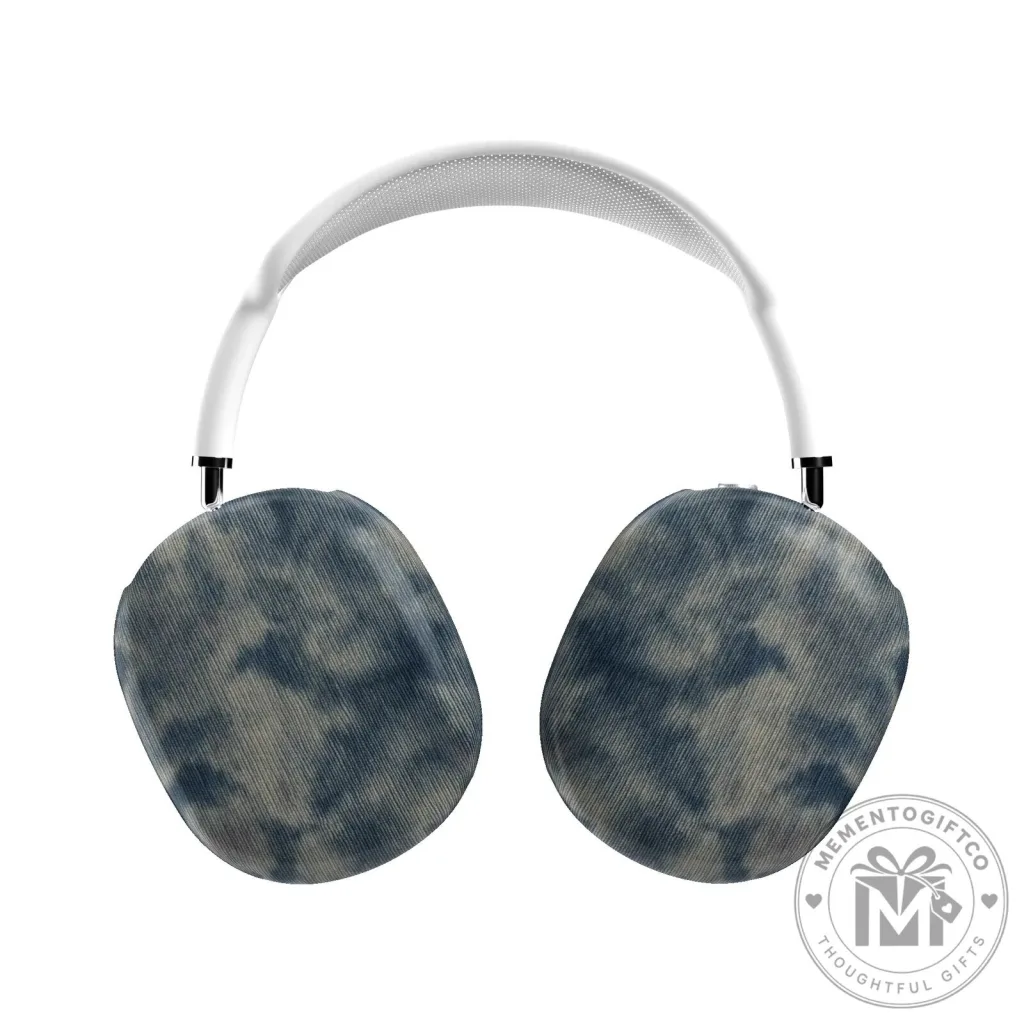 Bleached Denim Pattern AirPods Max Headphone Ear Cup Covers Bleached Denim Pattern AirPods Max Headphone Ear Cup Covers