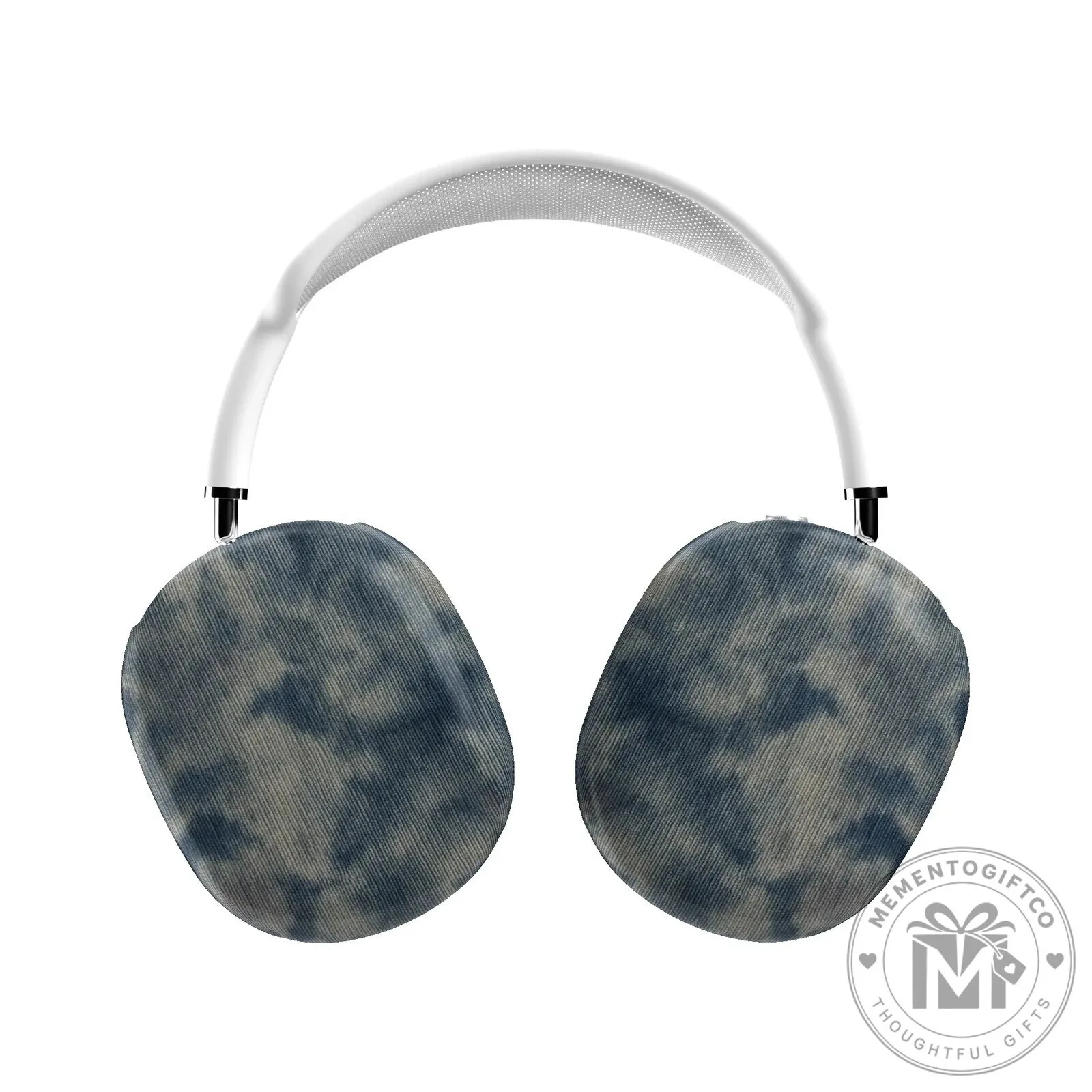 Bleached Denim Pattern AirPods Max Headphone Ear Cup Covers 3 Bleached Denim Pattern AirPods Max Headphone Ear Cup Covers