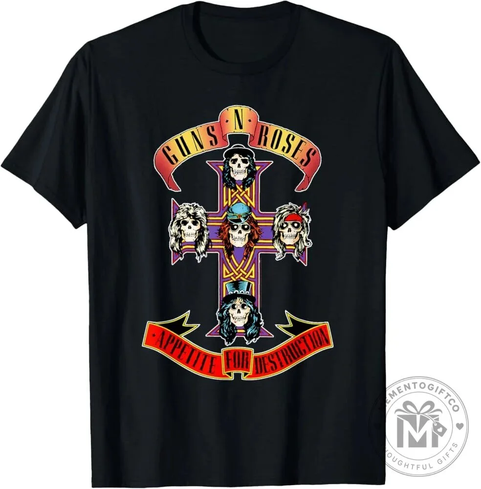 Appetite for Destruction Album Cover Art T-Shirt by Guns N' Roses 2 Appetite for Destruction Album Cover Art T-Shirt by Guns N' Roses