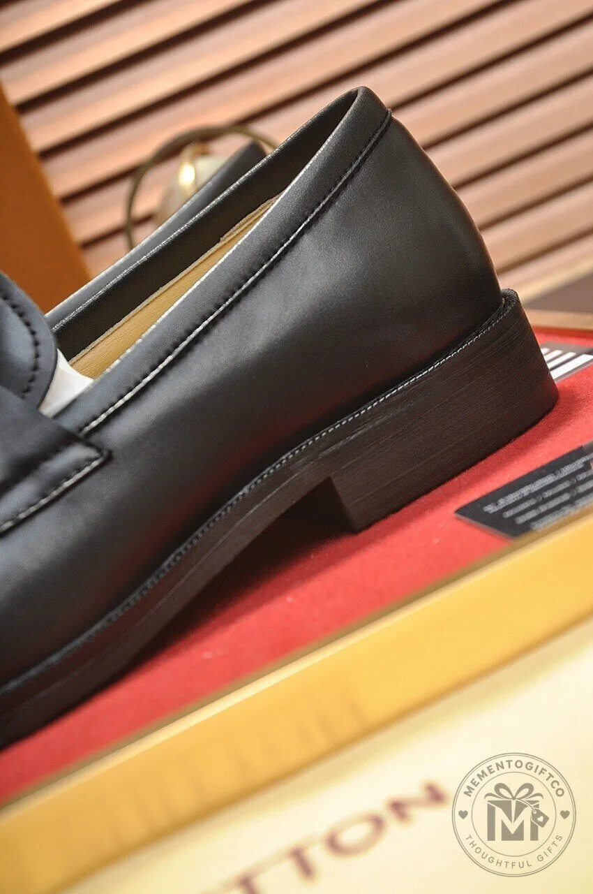 Louis Vuitton Black Leather Loafer Dress Shoes 12 Louis Vuitton Black Leather Loafer Dress Shoes
