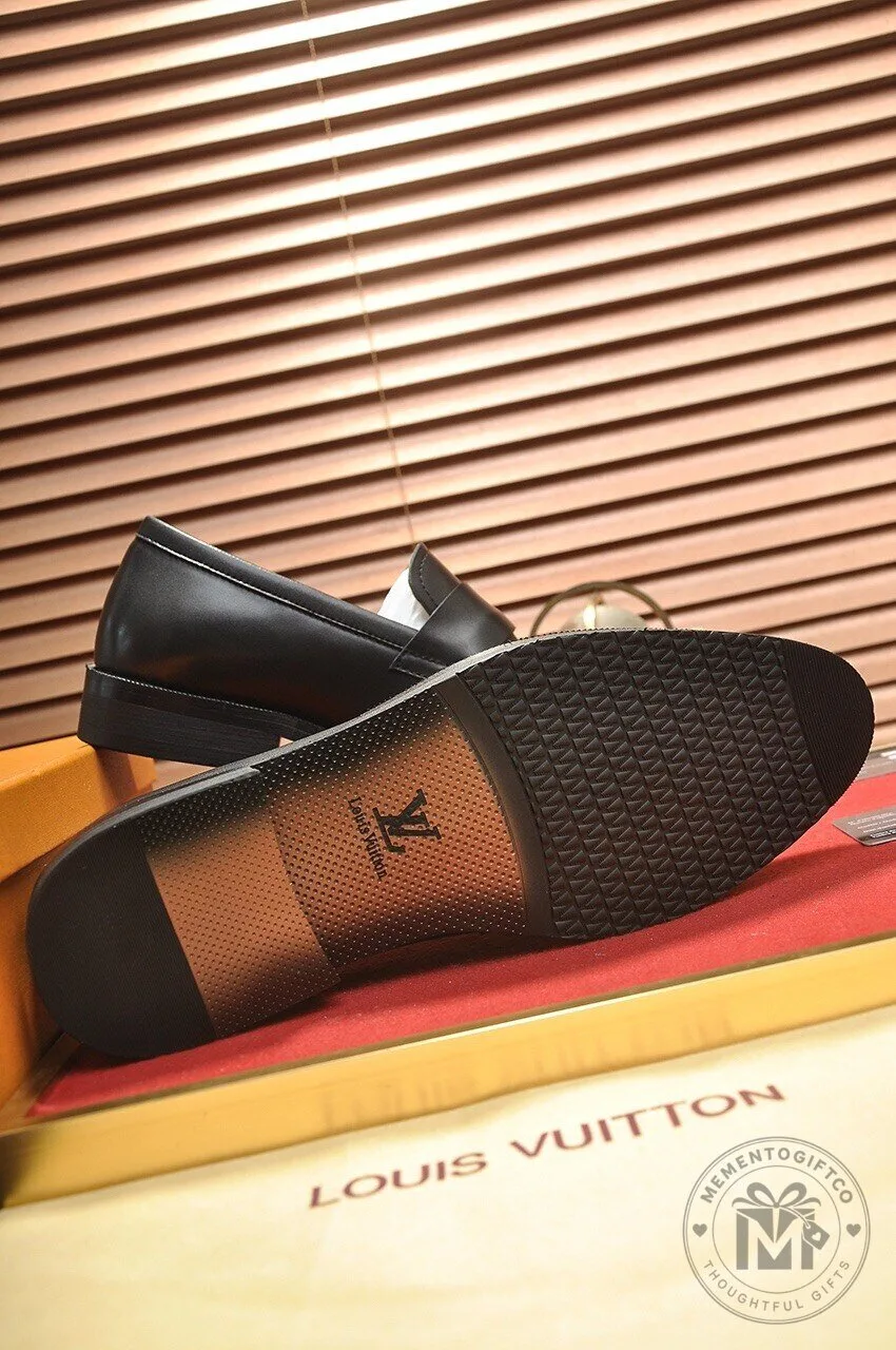 Louis Vuitton Black Leather Loafer Dress Shoes 13 Louis Vuitton Black Leather Loafer Dress Shoes