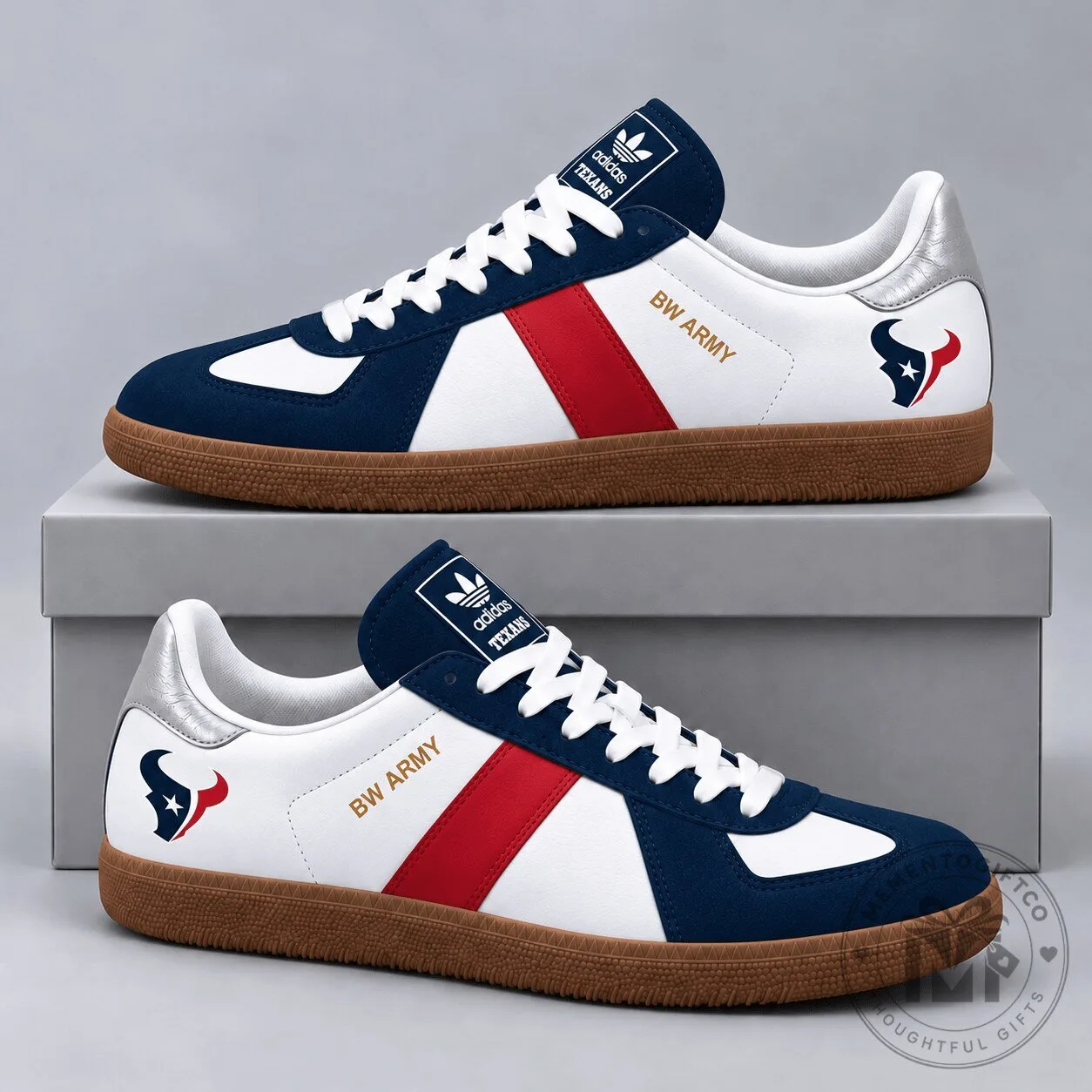 Houston Texans BW Army Retro Low Top Gum Sole Casual Sneakers 5 Houston Texans BW Army Retro Low Top Gum Sole Casual Sneakers