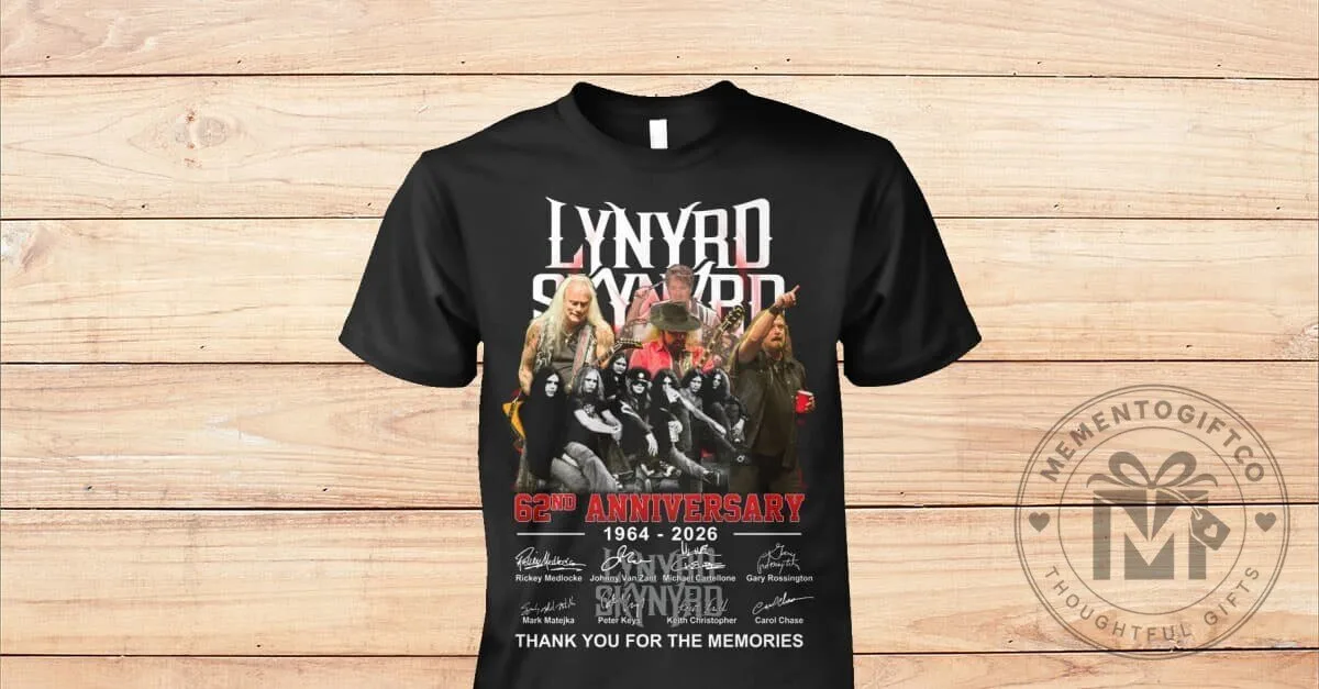 Thank You For The Memories Band T-Shirt - Lynyrd Skynyrd 62nd Anniversary Edition