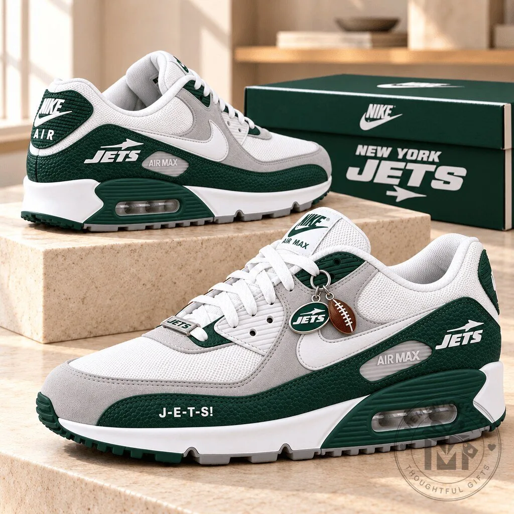 New York Jets Air Max Sneakers, Custom NFL Football Team Shoes 1 New York Jets Air Max Sneakers, Custom NFL Football Team Shoes