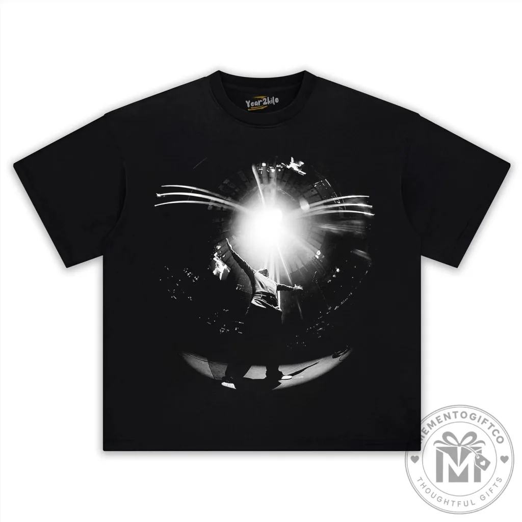 Harry Styles Love On Tour Concert Black and White Photo Graphic T-Shirt Harry Styles Love On Tour Concert Black and White Photo Graphic T-Shirt
