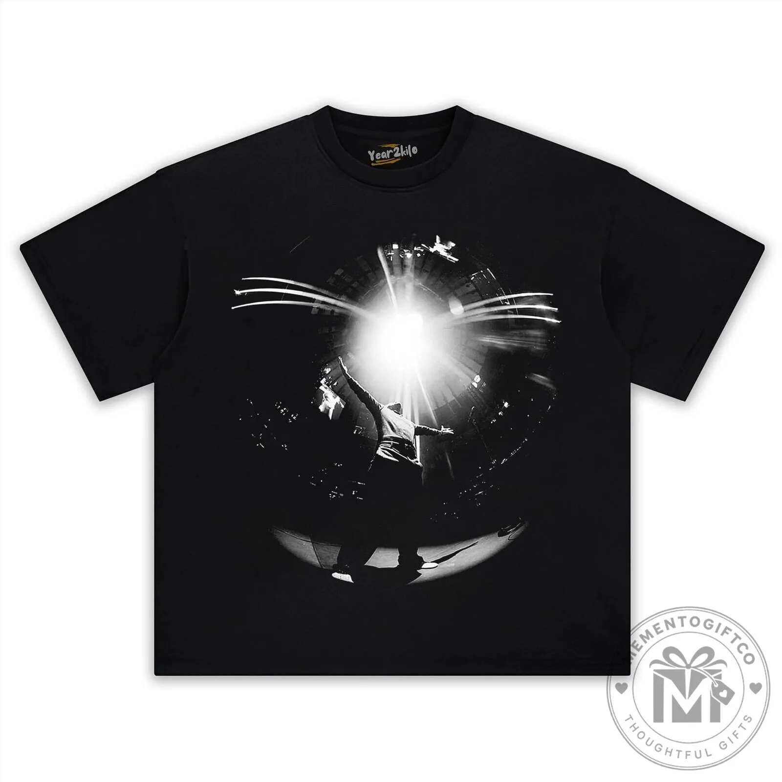 Harry Styles Love On Tour Concert Black and White Photo Graphic T-Shirt