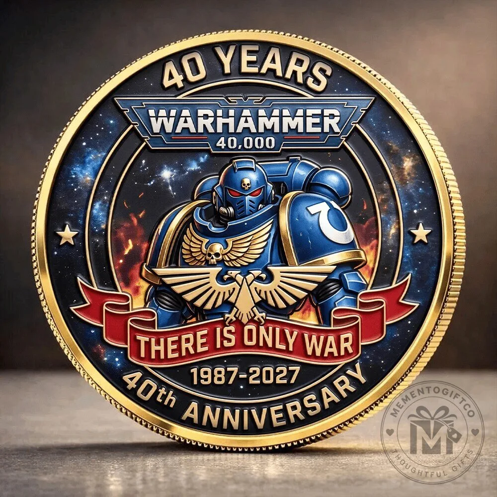 Commemorative Coin for the 40th Anniversary of Warhammer 40,000: There Is Only War 3 Commemorative Coin for the 40th Anniversary of Warhammer 40,000: There Is Only War