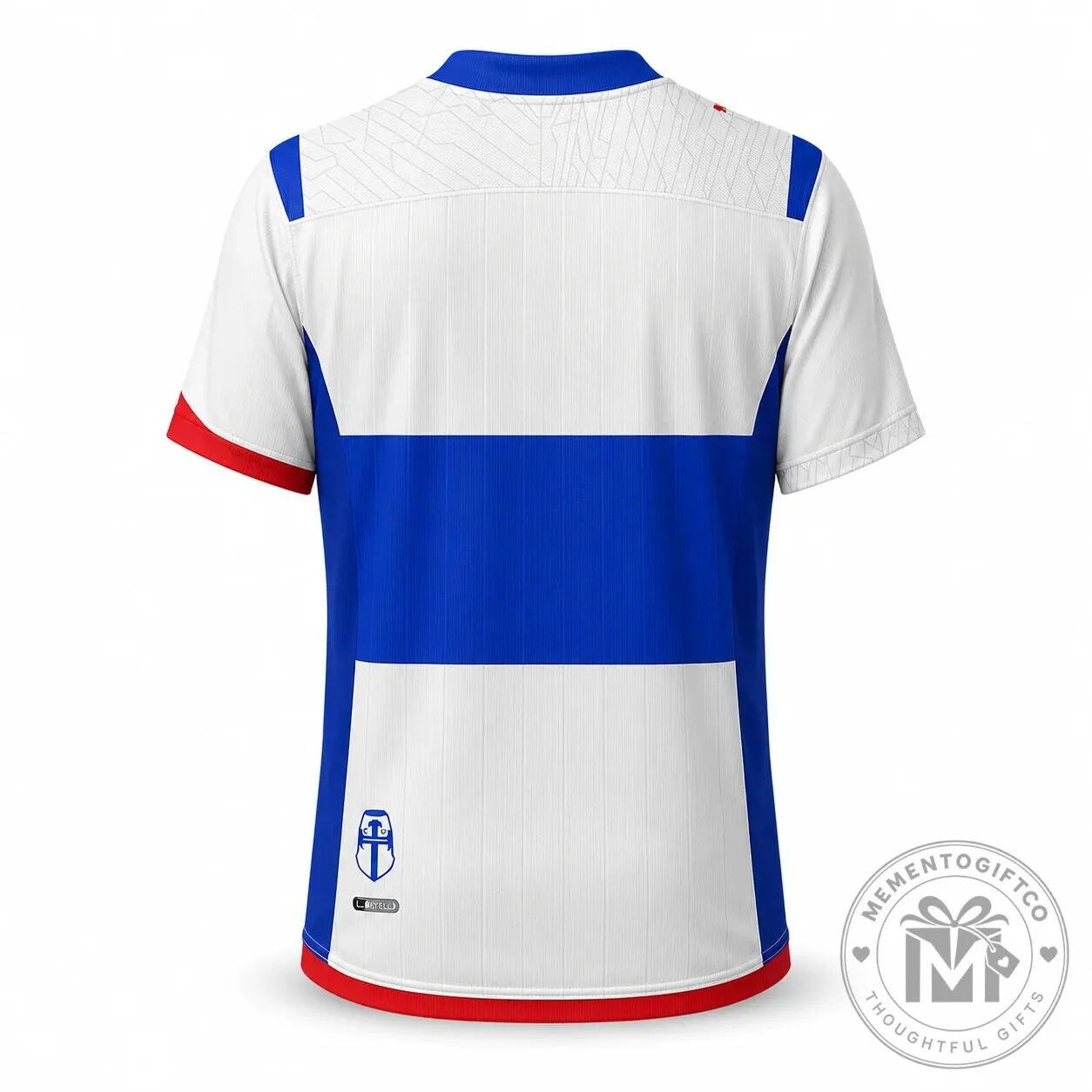 Universidad Catolica 2009 Retro Home Football Jersey White and Blue 9 Universidad Catolica 2009 Retro Home Football Jersey White and Blue