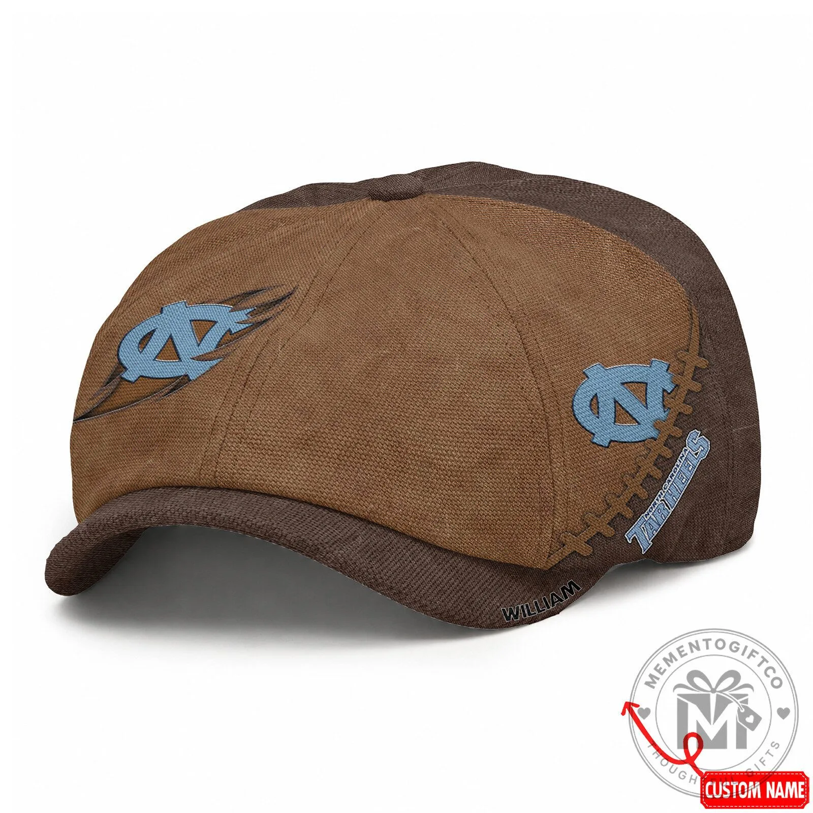 North Carolina Tar Heels NCAA Football Style Newsboy Cap 8 North Carolina Tar Heels NCAA Football Style Newsboy Cap