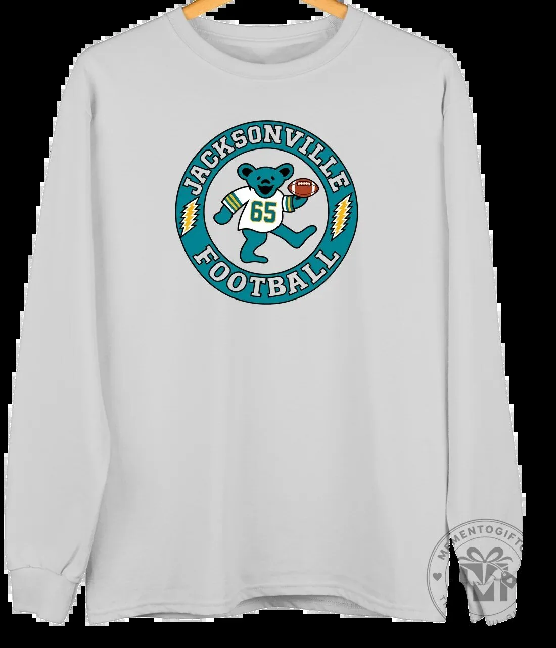 Jacksonville Jaguars Football Grateful Dead Dancing Bear White Sweatshirt 11 Jacksonville Jaguars Football Grateful Dead Dancing Bear White Sweatshirt