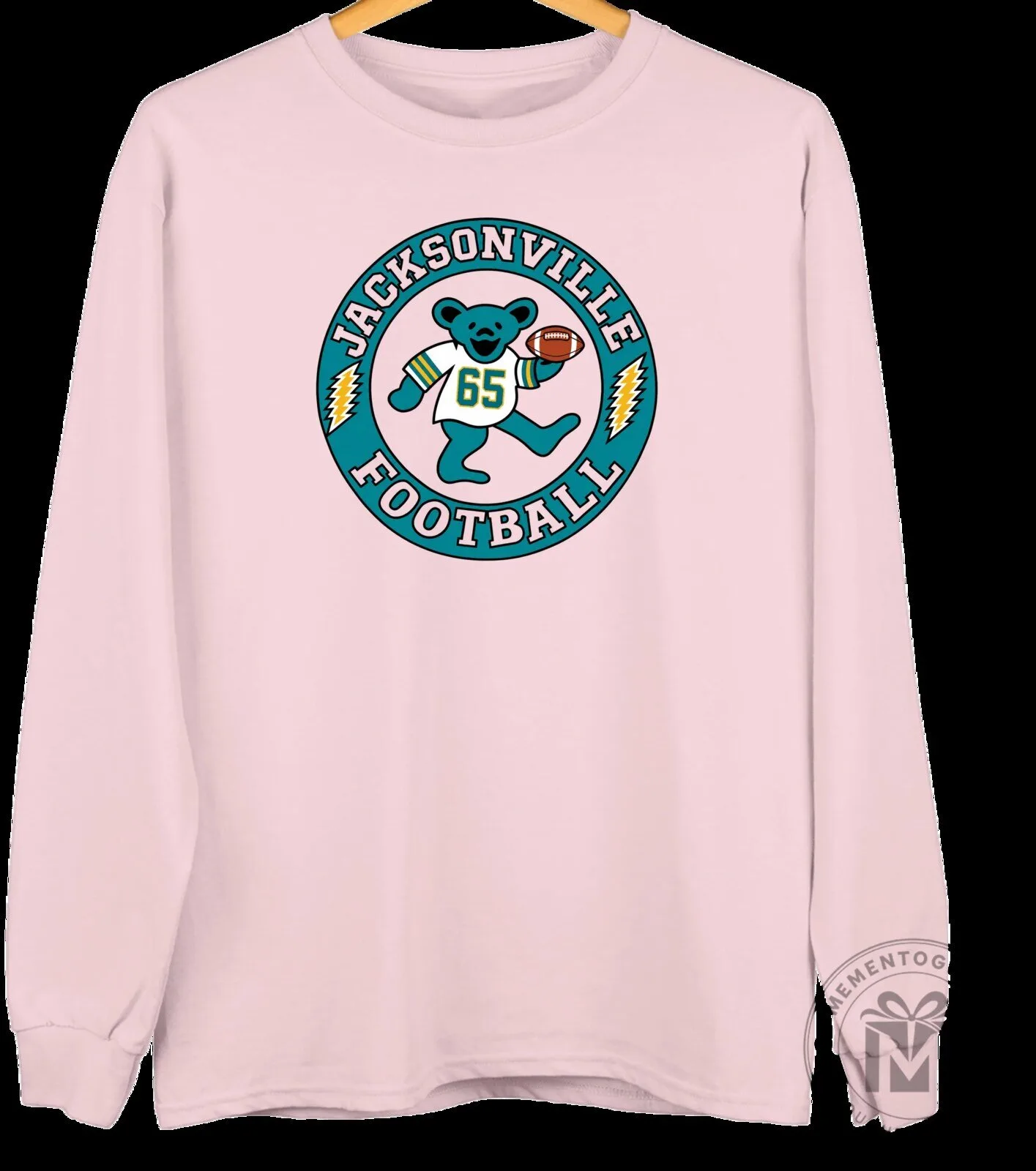 Jacksonville Jaguars Football Grateful Dead Dancing Bear White Sweatshirt 13 Jacksonville Jaguars Football Grateful Dead Dancing Bear White Sweatshirt