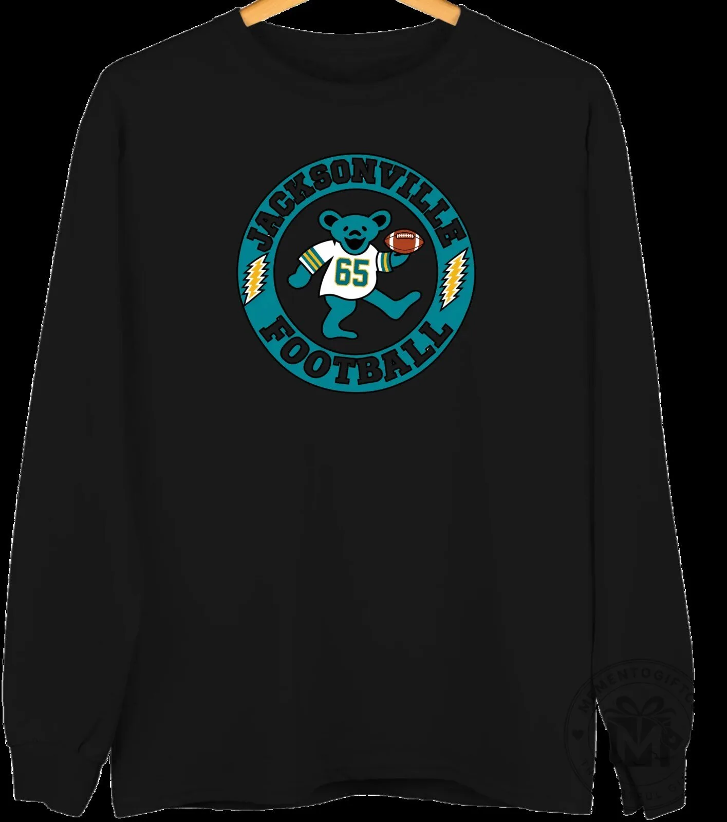 Jacksonville Jaguars Football Grateful Dead Dancing Bear White Sweatshirt 15 Jacksonville Jaguars Football Grateful Dead Dancing Bear White Sweatshirt
